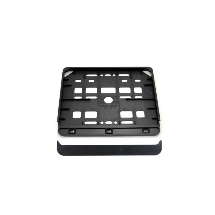 Suport numar inmatriculare negru pentru motocicleta 15 x 19cm