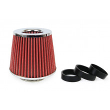 Filtru de aer conic rosu cu 3 adaptoare AMiO Filtru de aer conic rosu cu 3 adaptoare AMiO