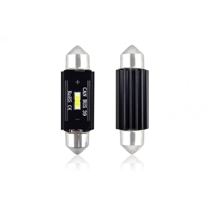 Set becuri auto cu LED CANBUS sofit C5W 1 SMD 39mm Alb 12/24V