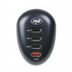 Pachet lanterna PNI Adventure F10 6W, 500lm, raza pana la 200m, focus si incarcator USB PNI HC41, 4 porturi USB