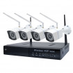 Kit supraveghere video PNI House WiFi550 NVR 1080P si 4 camere wireless de exterior 720P, P2P, IP66