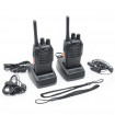 Kit 4 statii radio portabile PNI PMR R20 acumulatori, incarcatoare si casti incluse