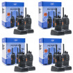 Kit 8 statii radio portabile PNI PMR R20 acumulatori, incarcatoare si casti incluse