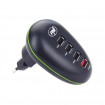 Pachet lanterna PNI Adventure F10 6W, 500lm, raza pana la 200m, focus si incarcator USB PNI HC41, 4 porturi USB