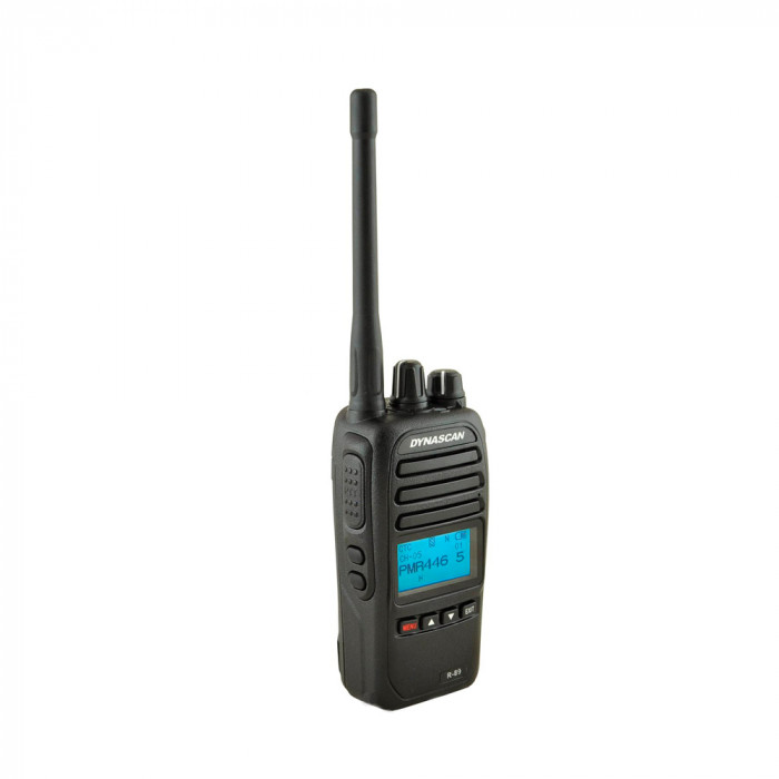 Statie radio profesionala PMR portabila PNI DYNASCAN R-89, 446 MHz, 16 canale cu acumulator de 2600 mAH