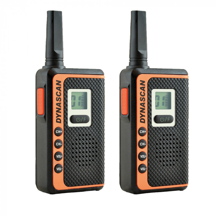 Statie radio PMR Dynascan SF22 set 2 bucati, 16 canale