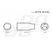 Ornament toba esapament din otel inoxidabil MT 018BC
