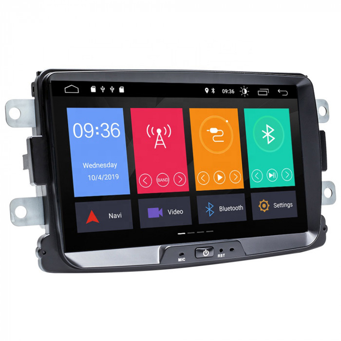 Multimedia player auto PNI DAC100 cu Android 10, 2GB DDR3/ROM 32GB, Sistem navigatie pentru Dacia Logan 2, Sandero, Duster, Renault Captur, Touch Screen Bluetooth RDS