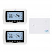 Termostat inteligent PNI CT400 fara fir, WiFi, control 2 zone prin Internet, pentru centrale termice, pompe, electrovalve, APP TuyaSmart