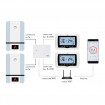 Termostat inteligent PNI CT400 fara fir, WiFi, control 2 zone prin Internet, pentru centrale termice, pompe, electrovalve, APP TuyaSmart