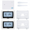 Termostat inteligent PNI CT400 fara fir, WiFi, control 2 zone prin Internet, pentru centrale termice, pompe, electrovalve, APP TuyaSmart