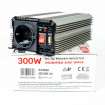 Invertor de tensiune ALCAPOWER by President 300W alimentare 24V, iesire 230V, unda sinus modificata, mufa USB 5V 500mAh, clesti alimentare si mufa bricheta