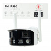 Camera supraveghere dubla PNI IP590, wireless, cu IP, Dual lens, 2 x 2MP, acoperire 180 grade