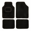 Set de covorase universale din mocheta culoare neagra, 4CARS