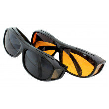 Set 2 perechi ochelari de condus pe timp de zi, noapte sau ceata HD VISION Set 2 perechi ochelari de condus pe timp de zi, noapte sau ceata HD VISION