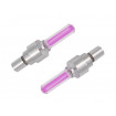 Set 2 Capace Valva cu LED Roz, cu senzor de lumina si miscare