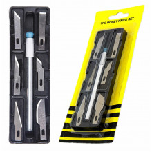 Set 6 buc. cutter + diverse lame de schimb pentru folie autocolant, AVX-AG607A Set 6 buc. cutter + diverse lame de schimb pentru folie autocolant, AVX-AG607A