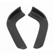Set 2 buc. aripioare racing, prelungire bara tuning din plastic culoare neagra