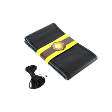 Husa volan din PIELE NEAGRA + ATA NEAGRA, diametru 37 - 39 cm (se coase, aspect ORIGINAL) Husa volan din PIELE NEAGRA + ATA NEAGRA, diametru 37 - 39 cm (se coase, aspect ORIGINAL)