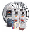 Kit complet reparatie si vopsire jante culoare Crom Metalic, V4