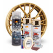 Kit complet reparatie si vopsire jante culoare Auriu Metalic, V2
