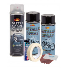 Kit complet reparatie si vopsire jante culoare Negru Metalizat, V2 Kit complet reparatie si vopsire jante culoare Negru Metalizat, V2