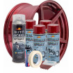 Kit complet reparatie si vopsire jante culoare Rosu Burgundy Metalizat, V4