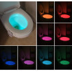 Lampa LED pentru toaleta cu senzor de miscare, iluminare in 8 culori