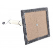 Jucarie interactiva pentru pisici, model stalp cu ciucur, 100cm, culoare bej