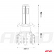 Instalatie LED COB 2Side AMiO, compatibil H7