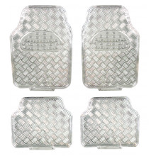 Covorase Auto Universale, model Diamond, culoare Crom Argintiu Covorase Auto Universale, model Diamond, culoare Crom Argintiu
