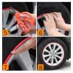 Inele de protectie si decor jante, adezive, din plastic flexibil - GALBEN