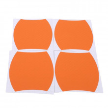 Set 4 bucati protectie zgarieturi manere usa din autocolant carbon 3D Orange Set 4 bucati protectie zgarieturi manere usa din autocolant carbon 3D Orange