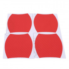 Set 4 bucati protectie zgarieturi manere usa din autocolant carbon 3D Rosu Set 4 bucati protectie zgarieturi manere usa din autocolant carbon 3D Rosu