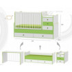 Mobilier Maxi Plus Classic Lorelli white green cappuccino