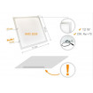 Panou LED slim 12 W, 4000 K
