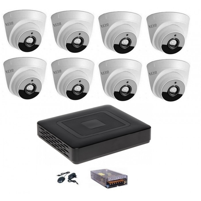 Kit Supraveghere Interior 8 Camere Dom Ahd 2 Mp Full Hd