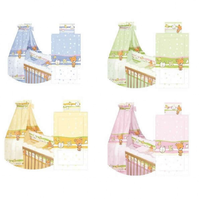 Set lenjerie pat bebe 5 piese Lorelli