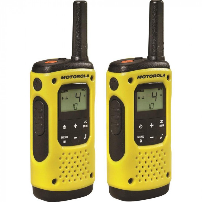 Set 2 buc. statii radio PMR portabile Motorola TLKR T92 H2O IP67, Galben