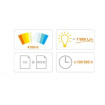 Panou LED slim patrat 24 W, 4000 K