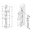 Yala electromagnetica incastrata LE-272-NC 