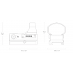 Dispozitiv ochire RED DOT SIGHT REFLEX DIGITAL CONTROL WIDE
