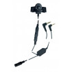 Cablu adaptor cu buton PTT Midland/Albrecht BHS300U cu 2 pini pentru casti moto Cod 41939/C797