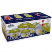 Set oale din email cu invelis exterior colorat - 10 piese PH-15223