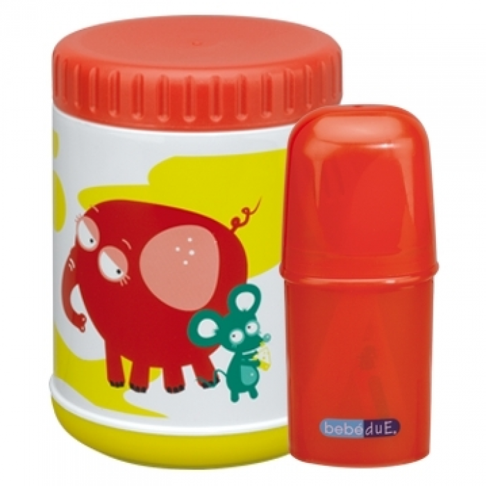 Termos alimente 500 ml si set lingurita cu furculita Savanna