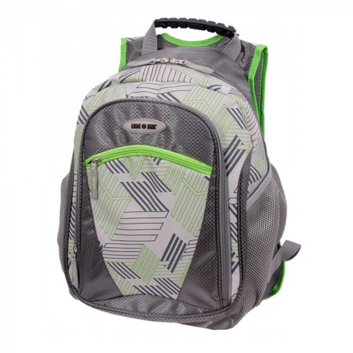 Rucsac gri cu verde