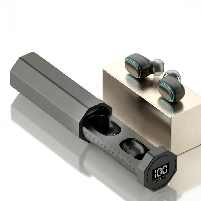 Casti Bluetooth Wireless TWS J7, Rezistente la Apa, Bluetooth 5.2