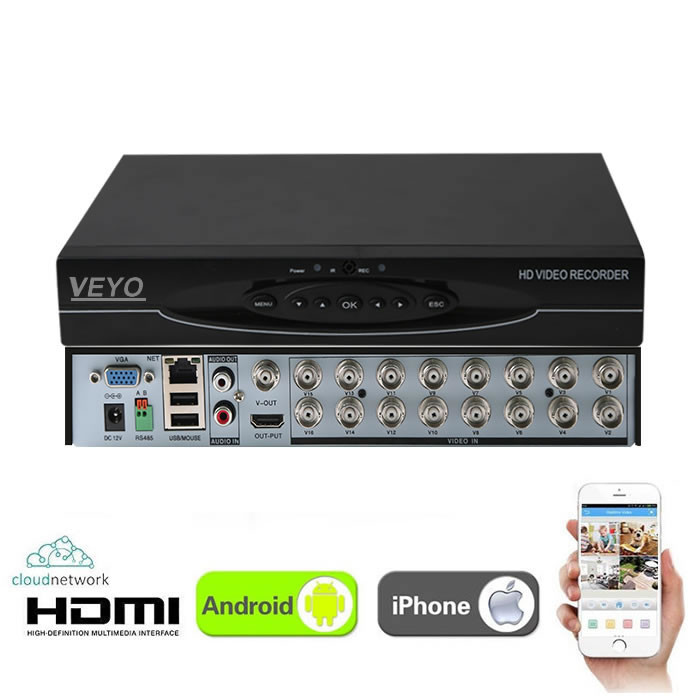 DVR Hybrid  16 canale 1080N Veyo HVR5116-C1