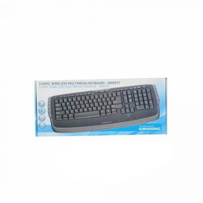 Tastatura fara fir USB neagra, Grundig