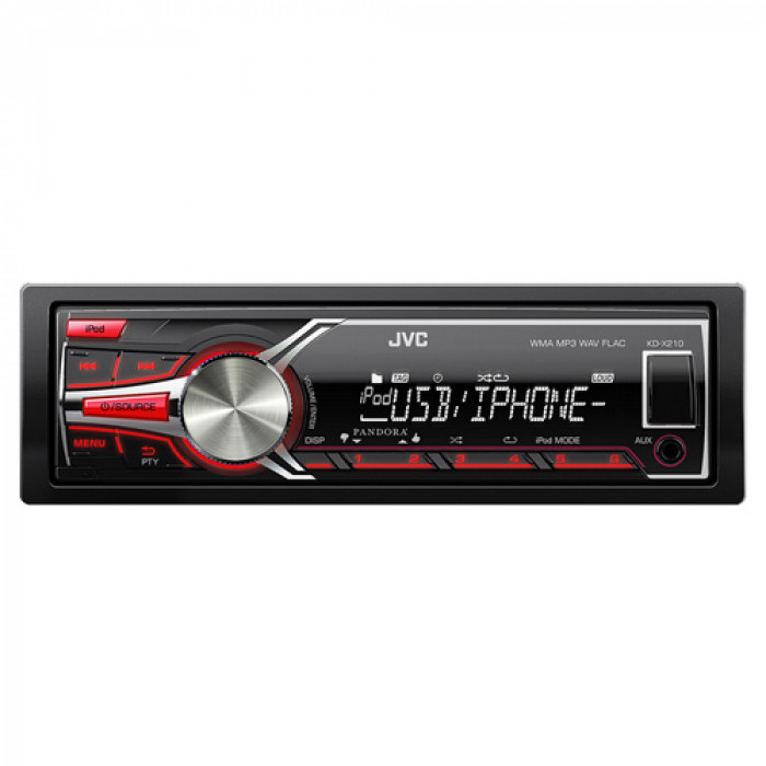 Radio MP3 player auto JVC KD-X210EY, 4x50 W, USB, AUX